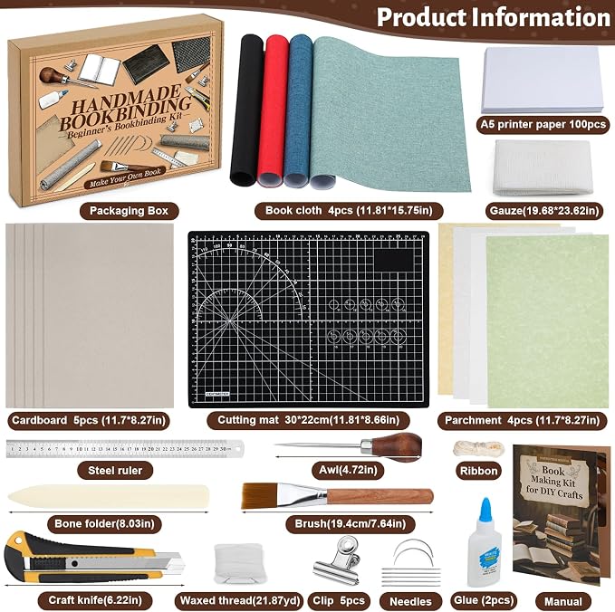 Jupean Book Binding Kits Book Binding Materials - Image 2