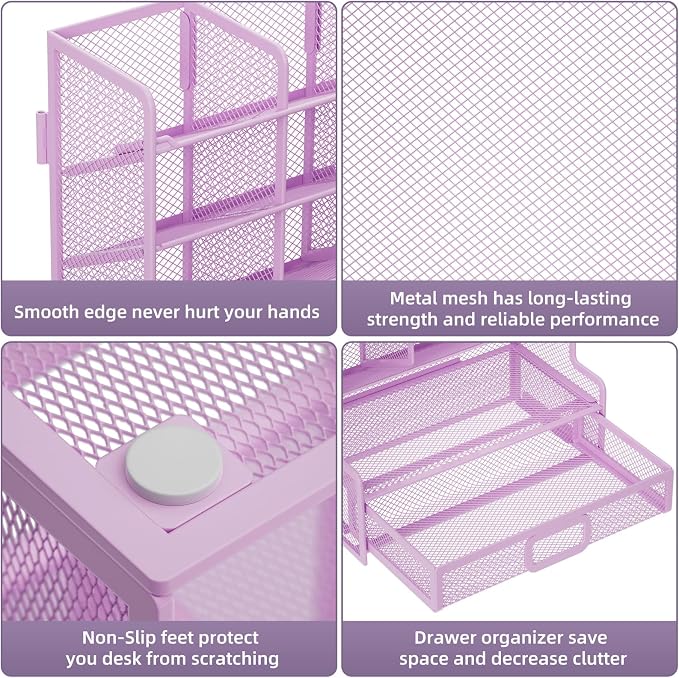 Marbrasse Larger Mesh Desk Organizer - Image 6