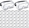 Macarrie 50 Pcs Anti-Fog Safety Goggles Bulk Anti Scratch Lab Goggles Over Glasses for Men Women Nurse Medical Chemistry Work