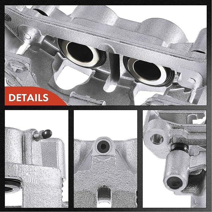 A-Premium Disc Brake Caliper Assembly with Bracket Compatible with Select Chevy and GMC Models - Silverado 2500 HD/3500 HD/Sierra 2500 HD/3500 HD 2011-2019, Suburban 3500 HD 16-19 - Front Passenger