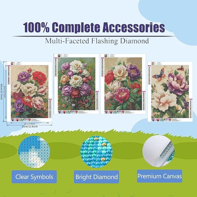 DOZEEZOP 4 Pack 5D Diamond Painting Kits - Image 3