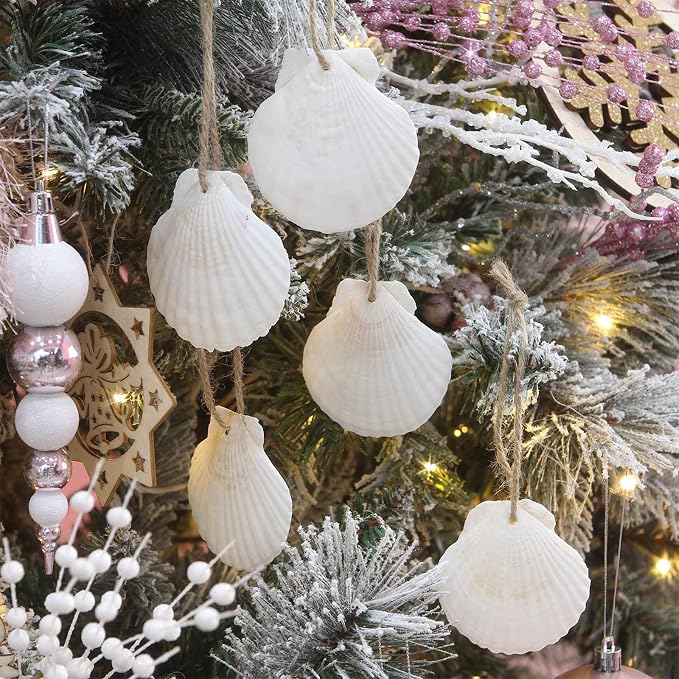 16PCS Natural Sea Shells 2.5"-3.5" Perforation Scallop Shells - Image 7