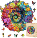 Rainbow Vortex Succulents Puzzles Adults Gifts Wooden 240 Pieces 13.4 * 12.7in by Jollitot