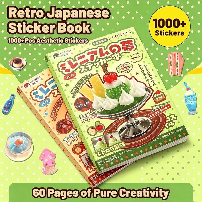 Tmtains 60 Sheets Japanese Sticker Book - Image 3