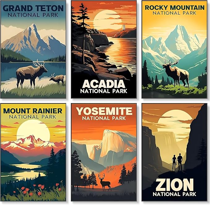 Fountor 6 Pack Paint by Numbers Kit by Fountor