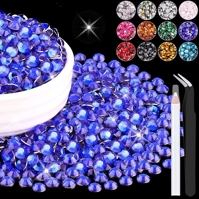 1500PCS 6mm Resin Rhinestones Bulk by BELLEBOOST