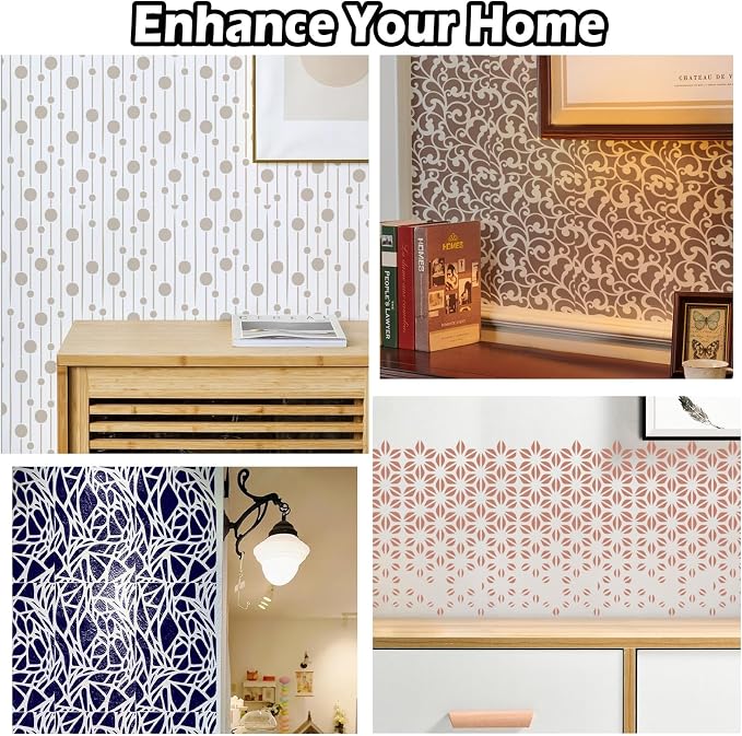 Yazhiji 8PCS Geometric Stencils - Image 5
