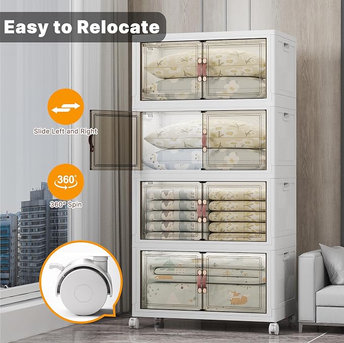 UAMFURI 700QT Stackable Storage Bins - Image 4