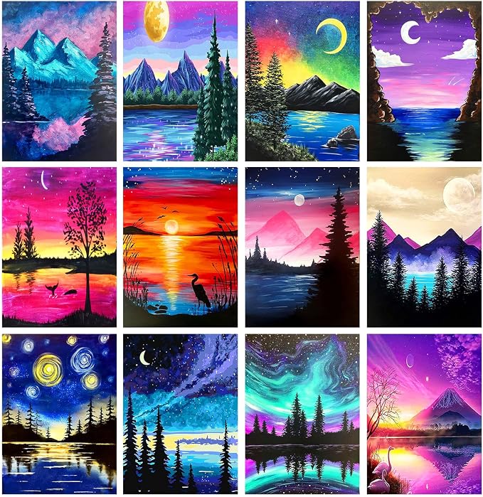 TINY FUN 12 Pack Diamond Painting Kits by TINYFUN-PremiumDiamondPaintingKits