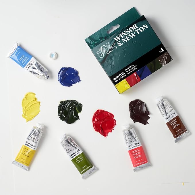 Winsor & Newton Winton Oil Color Paint Set, Botanicals, 5 x 37ml Tubes - Image 2
