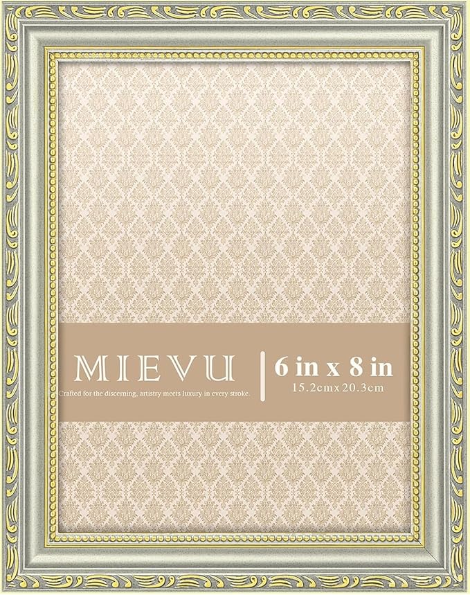 6×8 Picture Frame Gold by MIEVU
