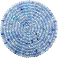 200Pcs Large Hole Beads Spacer Beads Blue Assorted European Craft Big Beads by BRACELETMAKINGKIT