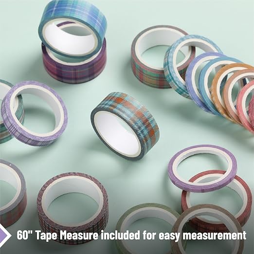 Mr. Pen- Washi Tape Set, 21 Rolls, 5 Yards/Roll | Washi Tape - Image 5