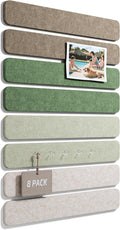Fluxynara Cork Board Alternative Felt Strip Board 8-Pack 13"x2", Office Pin by FLUXYNARA