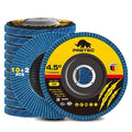 Flap Discs 4 1/2 for Angle Grinder, 12 Pcs Flap Discs 60 Grit, 4.5" x 7/8" High Density Zirconia Type 27 Flap Sanding Disc for Grinding, Rust Removal, Sanding and Finishing - 12 Packs