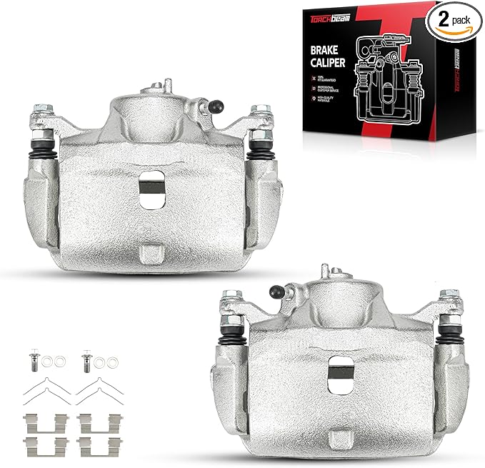 Torchbeam Front Brake Calipers Set for Honda Civic 2013-2021, Honda Accord 2003-2017, Acura ILX 2013-2015, Honda CR-Z 2016, Honda Fit, Front Left and Front Right Calipers Replace # 19B2660+19B2661