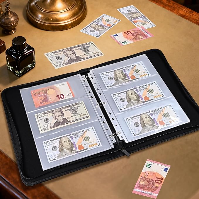 Currency Album with 180 Pockets - Image 6