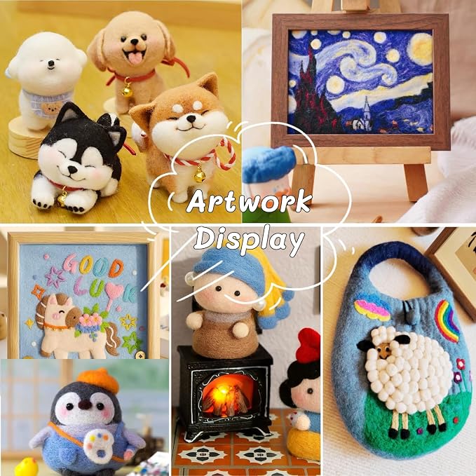 IcosaMro Needle Felting Kit 48 Color Wool Roving - Image 5