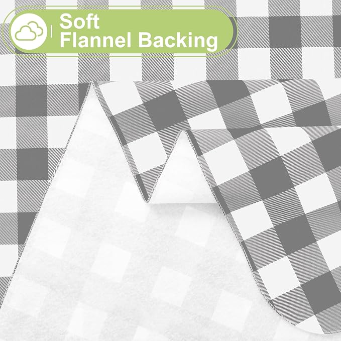 Smiry Rectangle Table Cloth, Waterproof Vinyl Tablecloths - Image 4