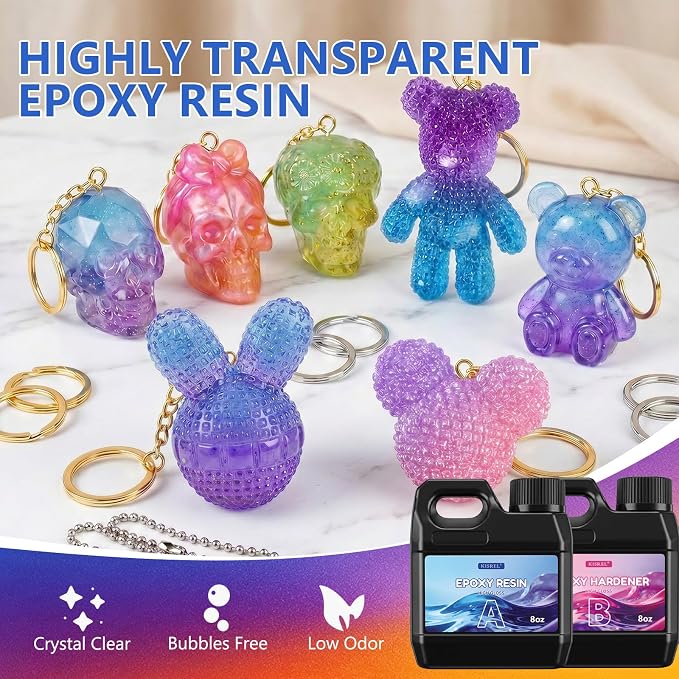 KISREL Epoxy Resin Kit and Electric Drill Set - 16OZ Epoxy - Image 4