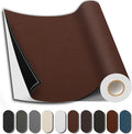 Leather Repair Patch, 35X158 Inch Repair Patch Self Adhesive Waterproof, DIY Large Vinyl Patches for Couches, Furniture, Kitchen Cabinets, Wall （Brown, 35X158 Inch）