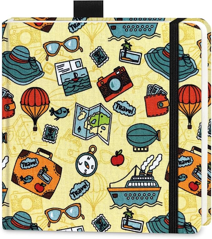 5x5 Handy Portable Handmade Cloth Fabric Hardcover Sewing Binding Travel by E-WEICHEN
