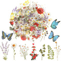 543PCS，70 Sheets Natural Flower Stickers by Unknown
