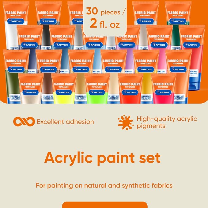 Olive Green Fabric Paint 2 fl. oz – Permanent Fabric Paint Green Dark - Image 2