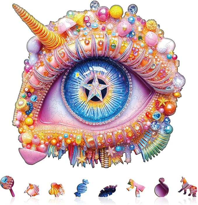 Fable Eye Puzzles Adults Gifts Wooden 100 Pieces 8.5 * 8.1in by Jollitot