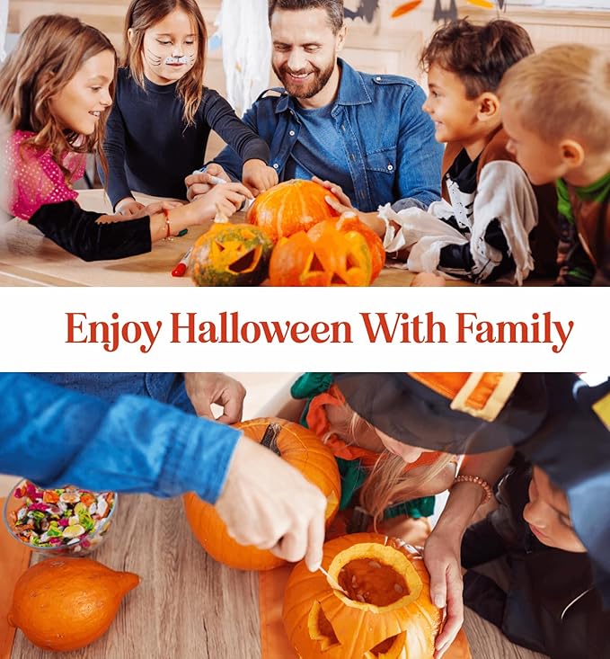 Pumpkin Carving Kit 10 pcs Acua Blue- Halloween Pumpkin Carving Kit Case - Complete Pumpkin Carving Set With Saw Pumpkin Carving Knife - Halloween Pumpkin Carving Tools