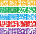 HADDIY Kids Drawing Stencils Set by HADDIY