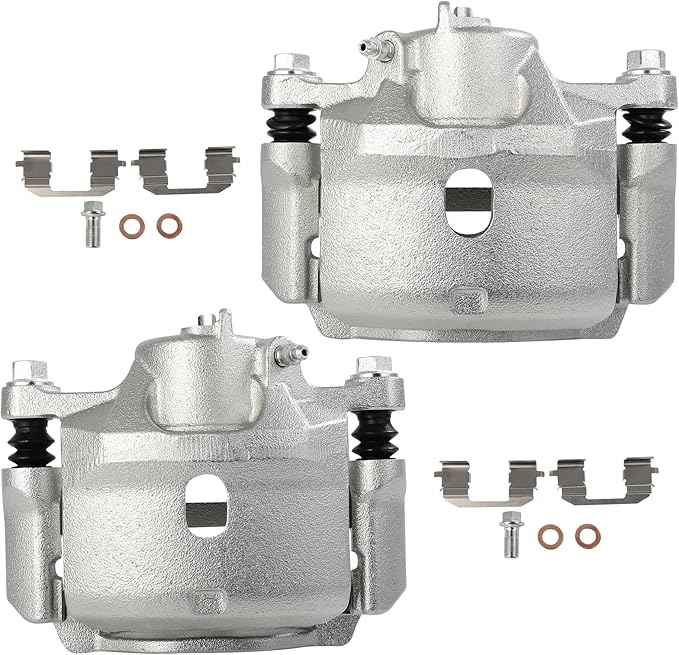 cciyu Front Left & Right Brake Calipers Assembly w/Bracket 19B2090 19B2091 1998 1999 2000 2001 2002 For Honda For Accord