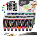 Colorful Fabric Paint Set for Clothes 24 Colors by colorful