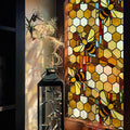 funlife Original Hand-Drawn Faux Stained Glass Window Film, Double-Sided Static by funlife