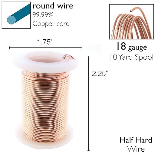 The Beadsmith Wire Elements 18-Gauge Lacquered Tarnish-Resistant Copper Wire - Image 4