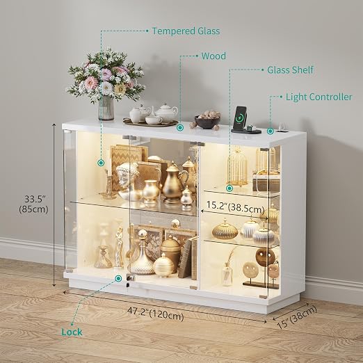 HNEBC Display Curio Cabinet - - Image 6