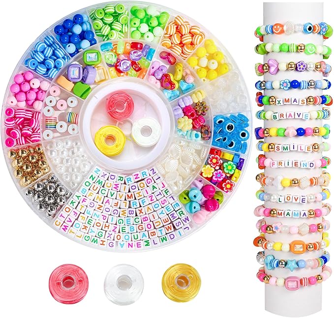 MYCUTEY 594Pcs DIY Bracelet Making Kit by MYCUTEY