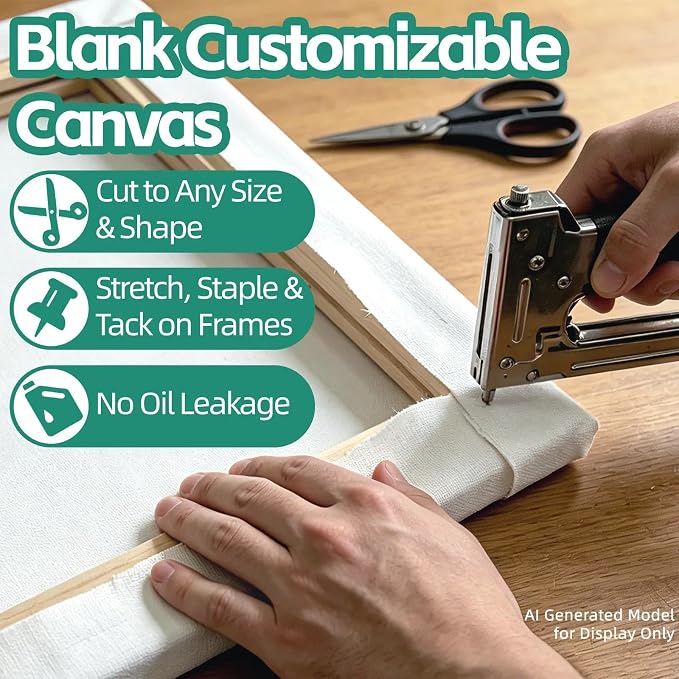 35.43in ×19.69ft Double Primed Cotton Canvas, Large Canvas Roll - Image 6
