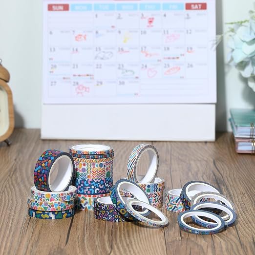 Mr. Pen- Washi Tape Set, 21 Rolls, 5 Yards/Roll | Washi Tape - Image 8