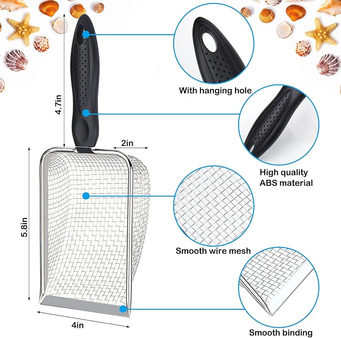 Vodolo Beach Mesh Shovel with Mesh Beach Bag - Image 4