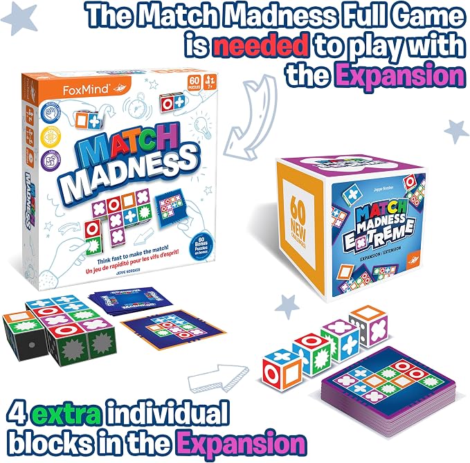 FoxMind Games: Expansion Pack -Match Madness Extreme Used - Image 5