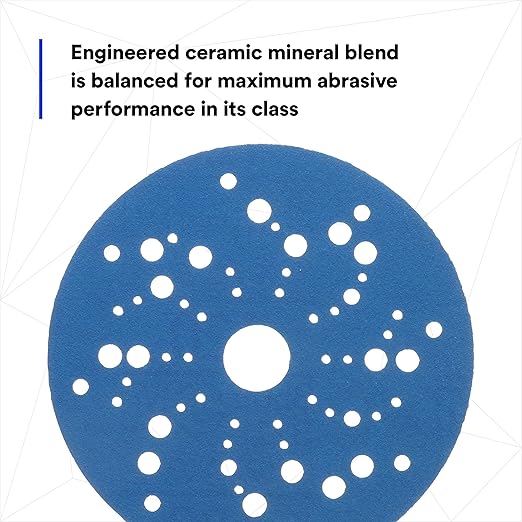 3M Hookit Blue Abrasive Disc Multihole 36159 (4PK)