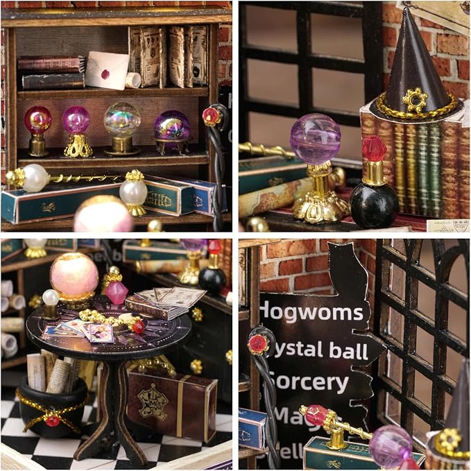 CUTEROOM DIY Doll House Miniature Furniture Wooden House Kit - Image 7