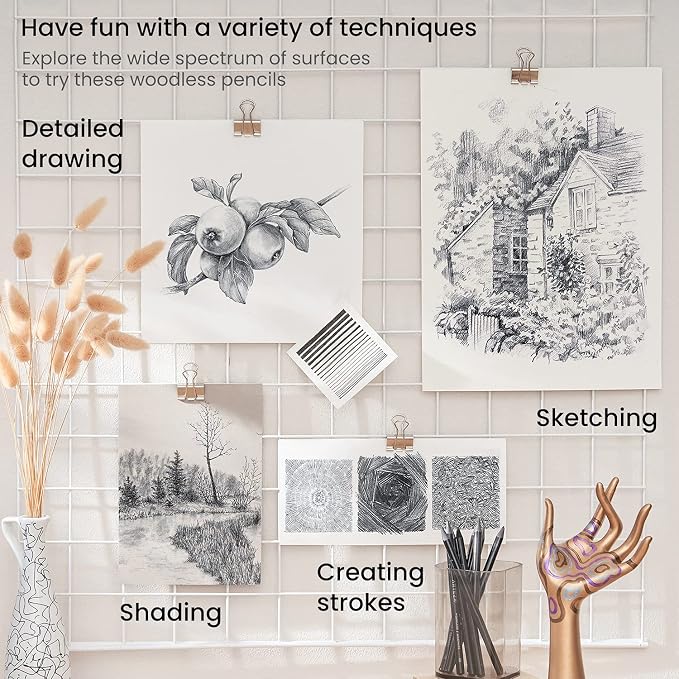ARTEZA Woodless Graphite Pencils, and EE - Image 5