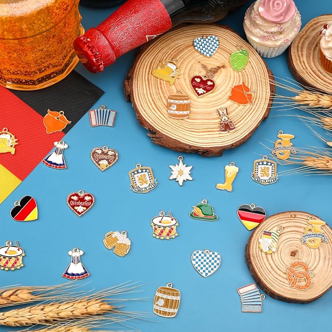 MARFOREVER 40Pcs/20 Pairs Oktoberfest Charms - Image 2