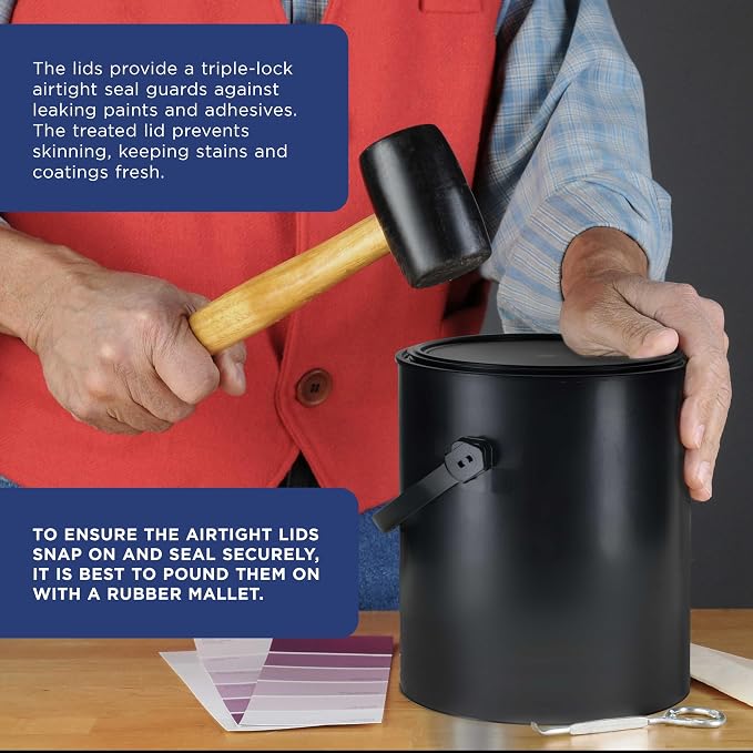 Master Elite 1 Gallon Empty Plastic Paint Can Bucket - Image 6