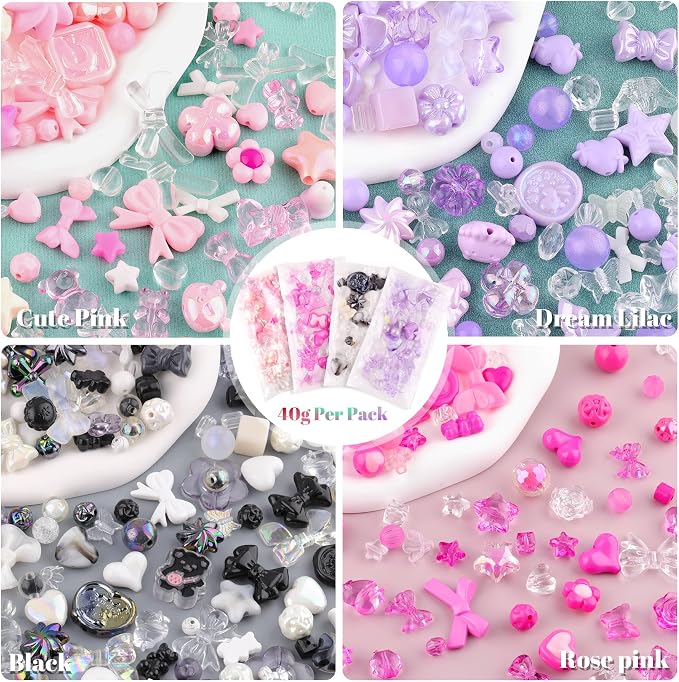 210-270PCS TINKRSTUFF Assorted Acrylic Beads - Image 4