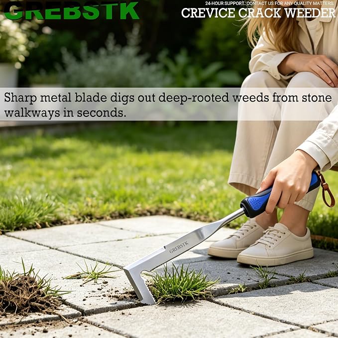 GREBSTK Crack Weeder Crevice Weeding Stainless Steel Sharp Lightweight Tool | - Image 7