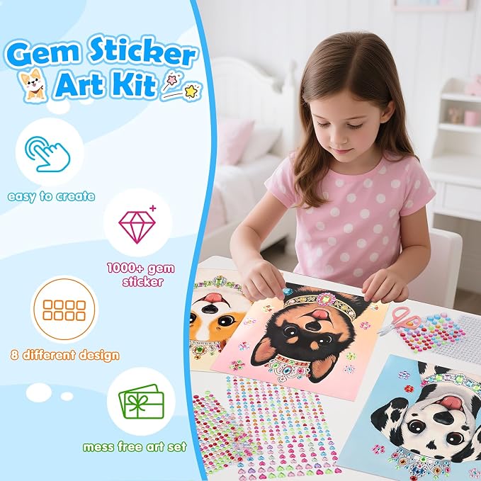 Gem Art Sticker Kit, Diamond Art Sticker Crafts - Image 6