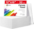 Simetufy 32 Pack 12x16 inch Large Flat Canvas Boards by Simetufy